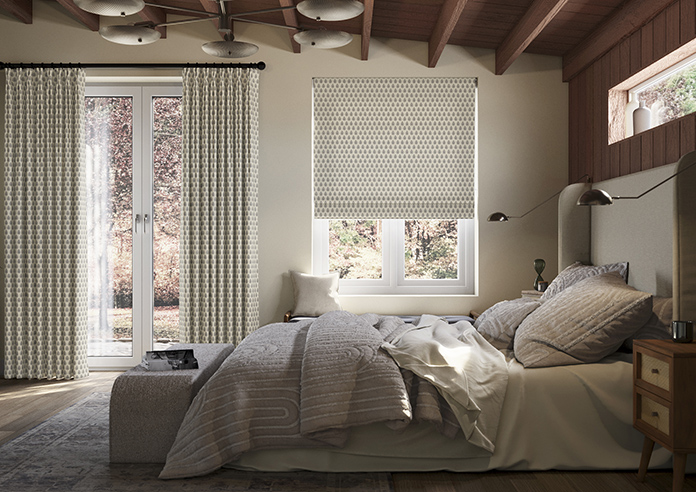 Emily Bond Jaipur, Charcoal - Roman Blind - Image 3